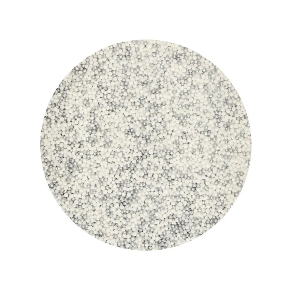 PERLES DE SUCRE MINI ARGENT BLANC 80G