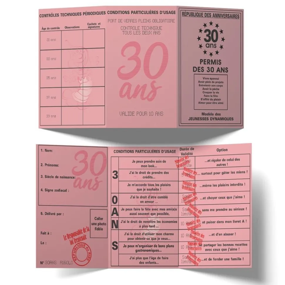 PERMIS DE LA 30 AINE