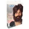 PERRUQUE DUDE AVEC BARBE ET MOUSTACHE