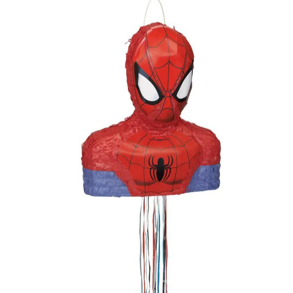 PIÑATA À TIRER MARVEL SPIDER-MAN 3D 45X35CM ROUGE