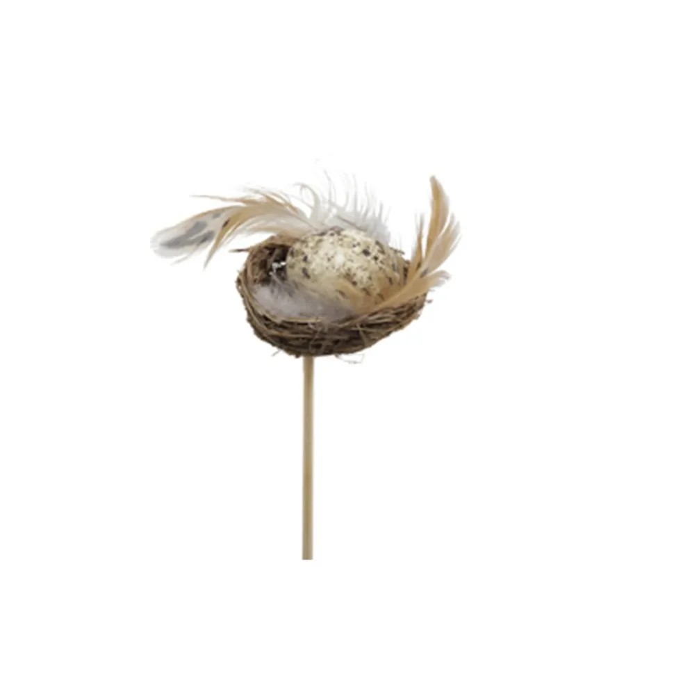 12 PICS DÉCO NID OISEAU UF CAILLE PLUME NATURE