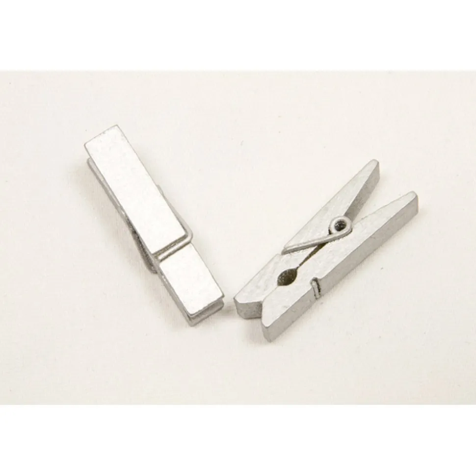 25 PINCES ARGENT 3.5 CM
