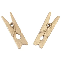 10 PINCES BOIS 2.5X0.4CM CHAMPAGNE