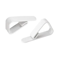 10 PINCES PLASTIQUE BLOC NAPPE 3.9X1.3X5.5CM BLANC