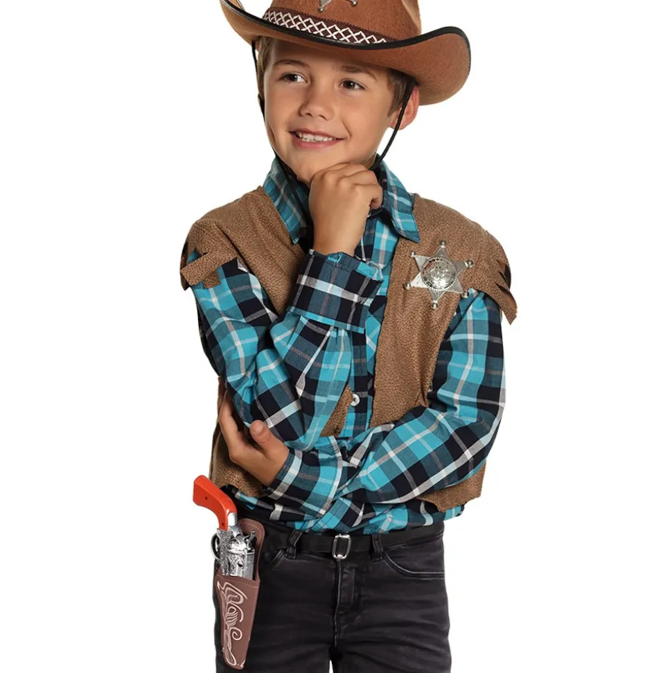 PISTOLET AVEC HOLSTER COW-BOY WESTERN ENFANT