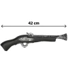 PISTOLET JEU PIRATE BARBE NOIRE 42CM