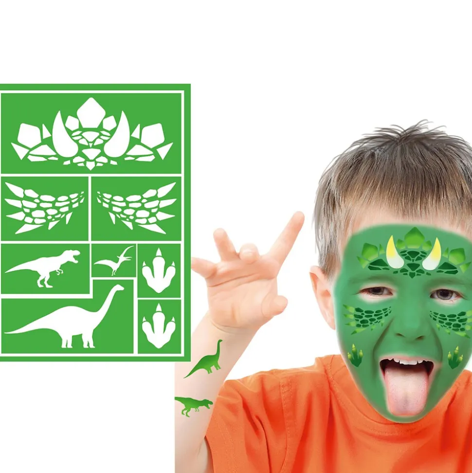 POCHOIRS MAQUILLAGE DINOSAURE