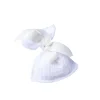 4 POCHONS GAZE DE COTON RUBAN 8X10CM BLANC