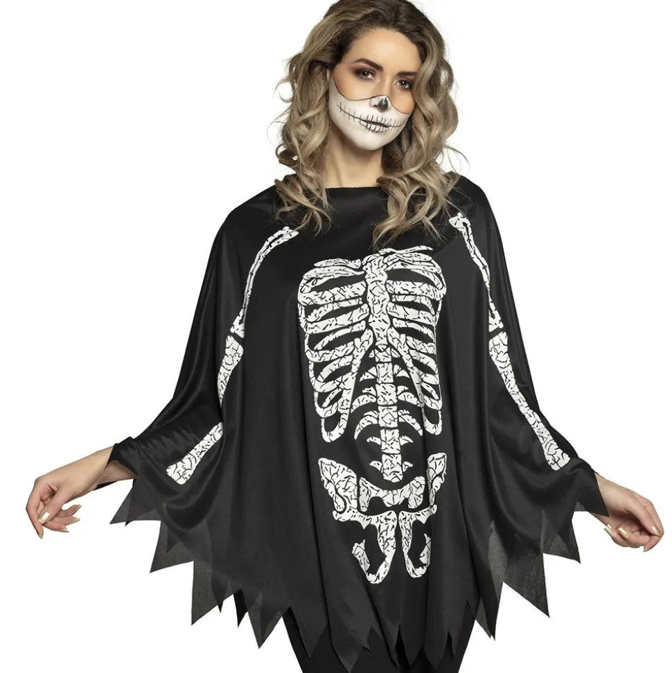 PONCHO SQUELETTE ADULTE