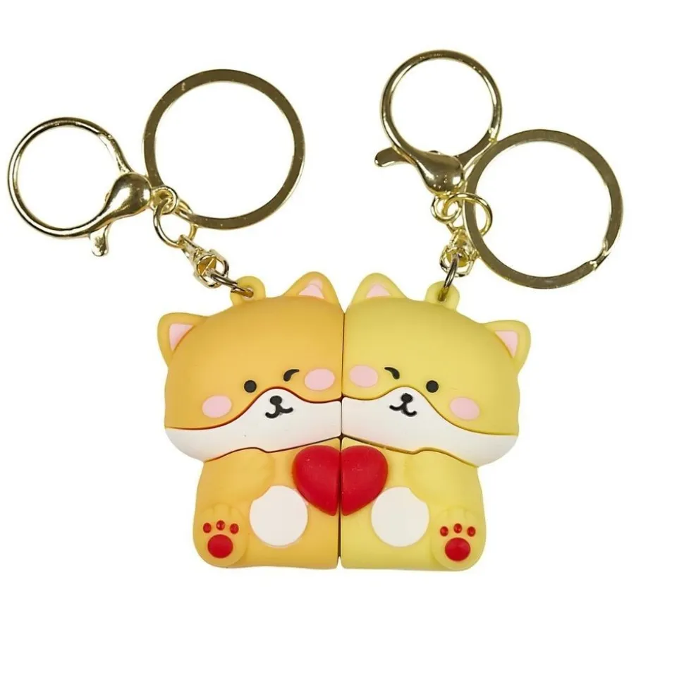 PORTE-CLEFS FIGURINE CALIN DUO KAWAÏ 19X3X3.5CM