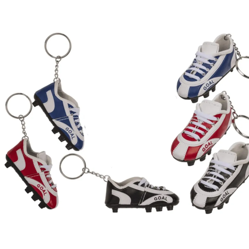 PORTE-CLEFS MÉTAL CRAMPONS FOOTBALL 8CM COLORÉ