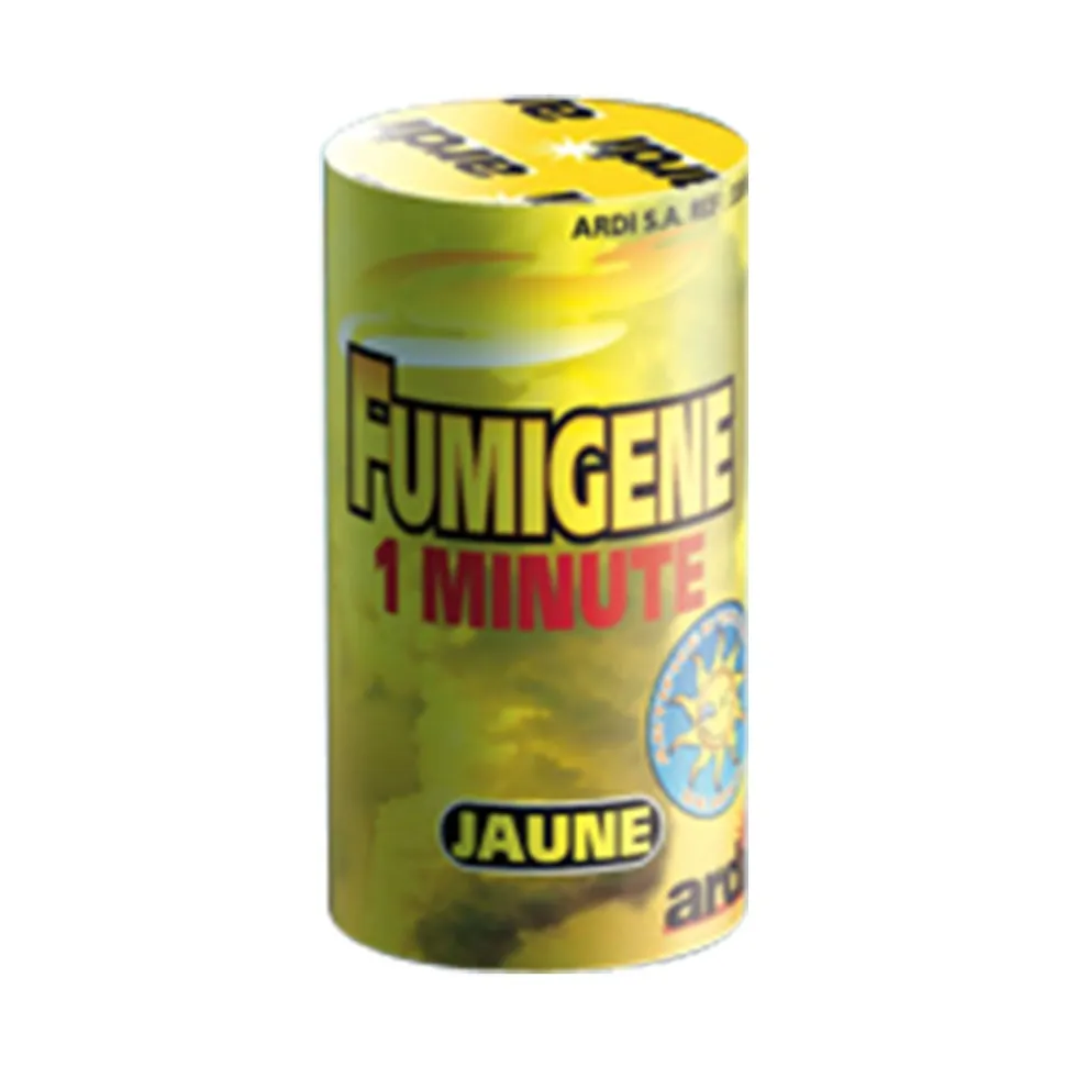 POT FUMIGÈNE 1 MINUTE JAUNE - T1