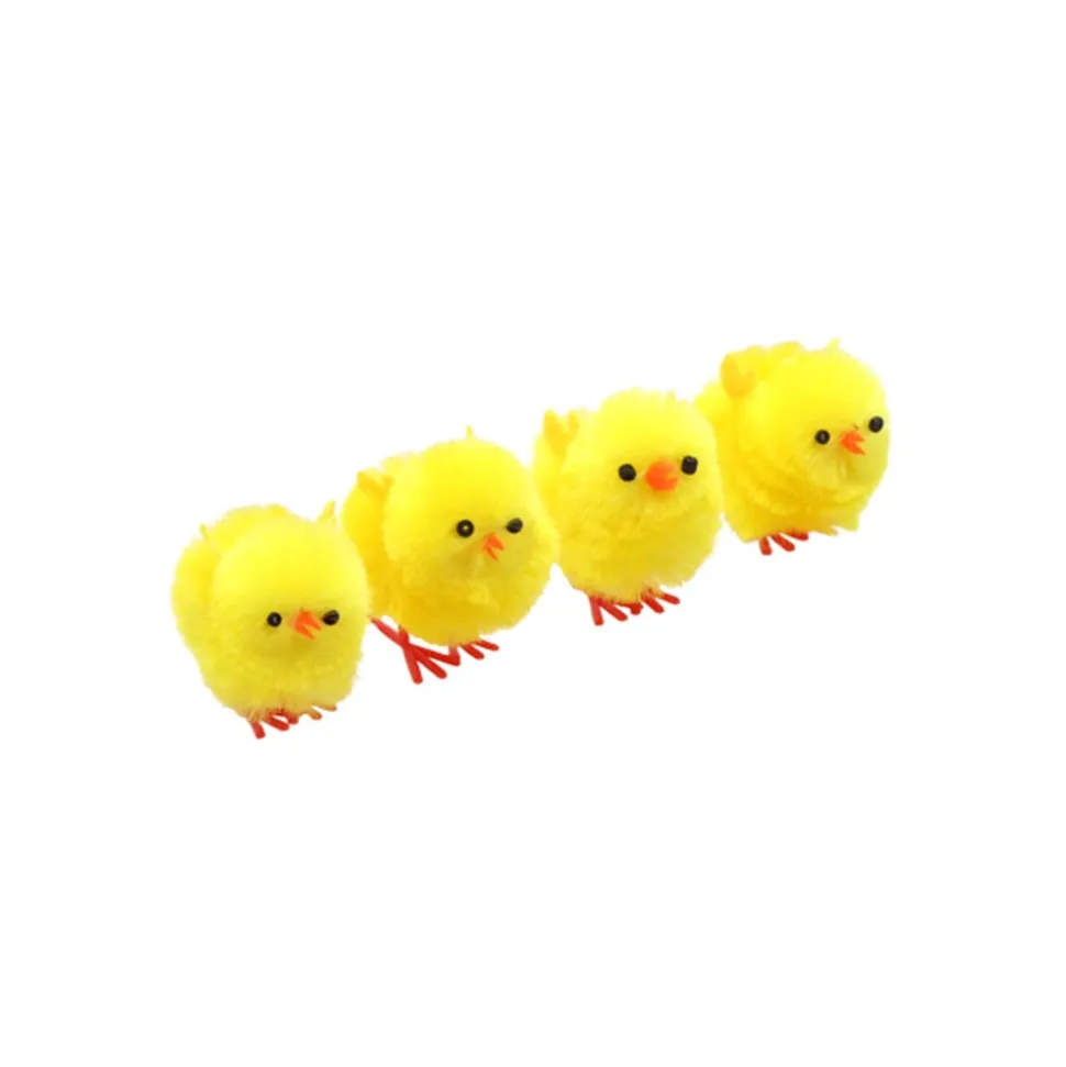 4 POUSSINS JAUNES 4.5CM