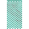 RIDEAU DE FÊTE FEUILLES TROPICALES 2X1M VERT MÉTAL