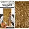 RIDEAU DE FÊTE FRANGES ONDULÉS 2X1M OR