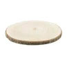 RONDIN DE BOIS BRUT ÉCORCE NATUREL 25-30CMX2CM