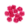 12 ROSES PAPIER DÉCORATIF ADHÉSIF 3.5CM FUCHSIA
