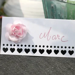 12 ROSES PAPIER À PIQUER 3.5CM ROSE