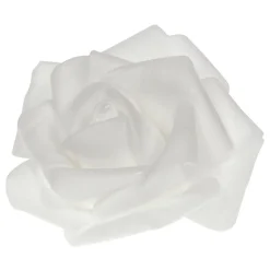 24 ROSES POLYFOAM 4CM BLANC