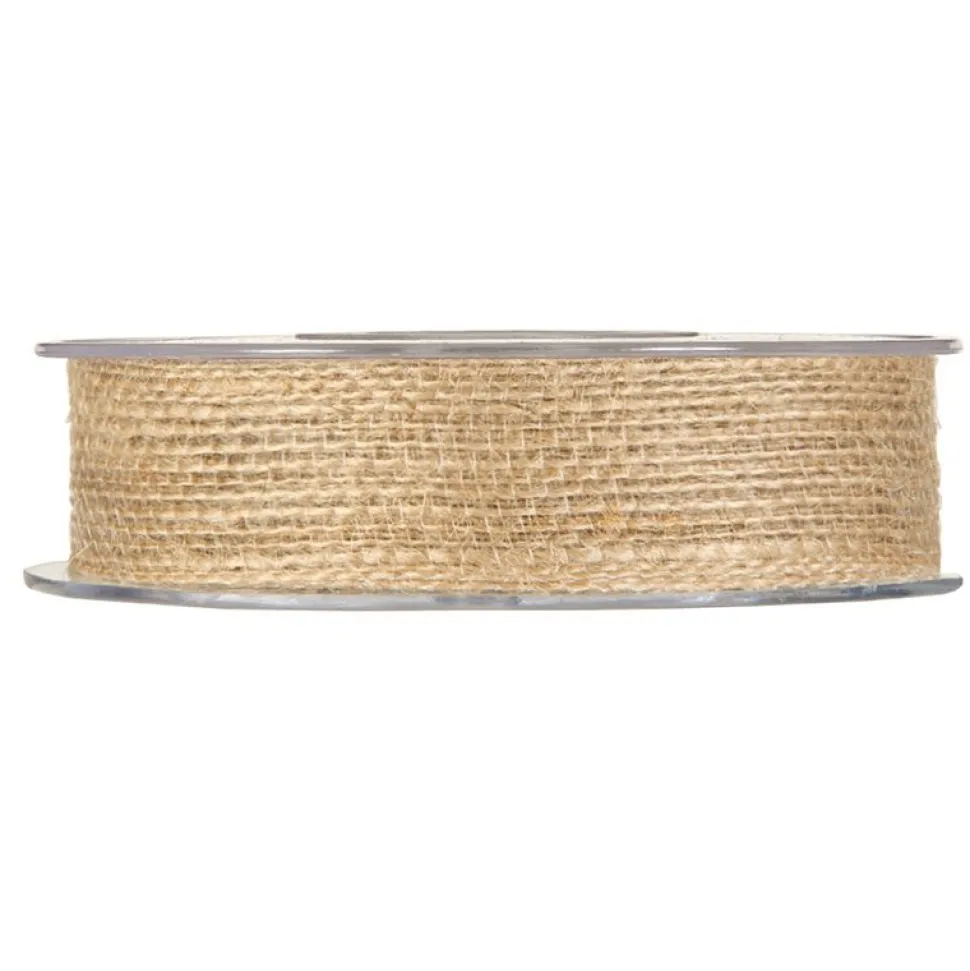 RUBAN EN JUTE NATURELLE 25MMX12M