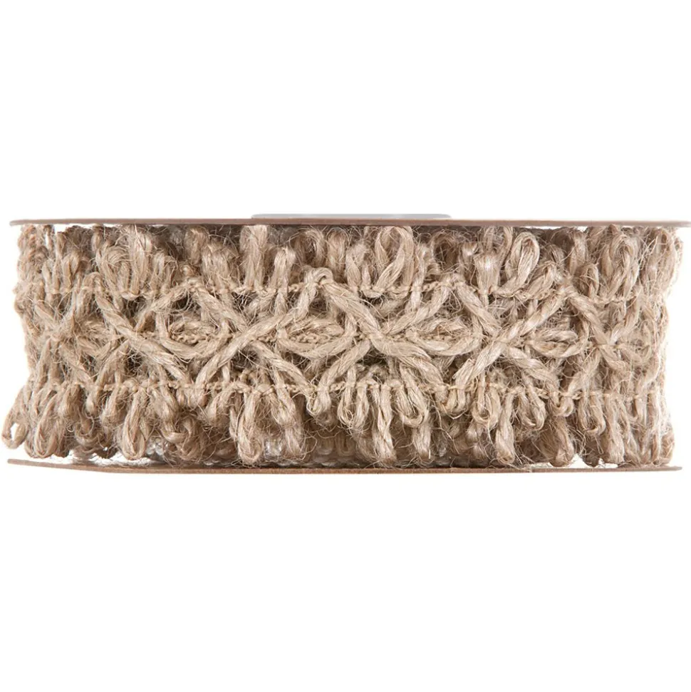 RUBAN MAILLE JUTE 20MMX10M NATURE