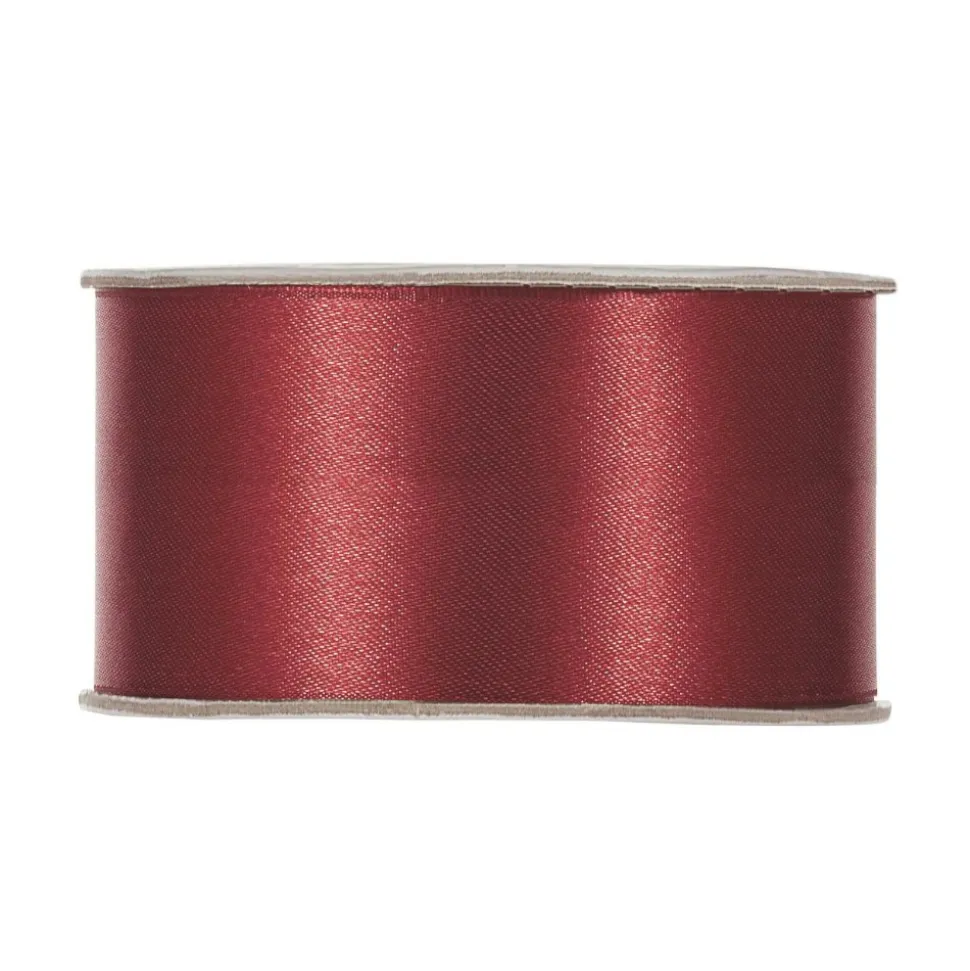 RUBAN SATIN DOUBLE FACE 40MMX25M BORDEAUX