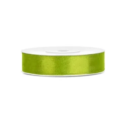 RUBAN SATIN DOUBLE FACE 12MMX25M VERT POMME