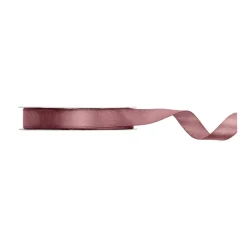 RUBAN SATIN DOUBLE FACE 12MMX25M VIEUX ROSE FONCÉ