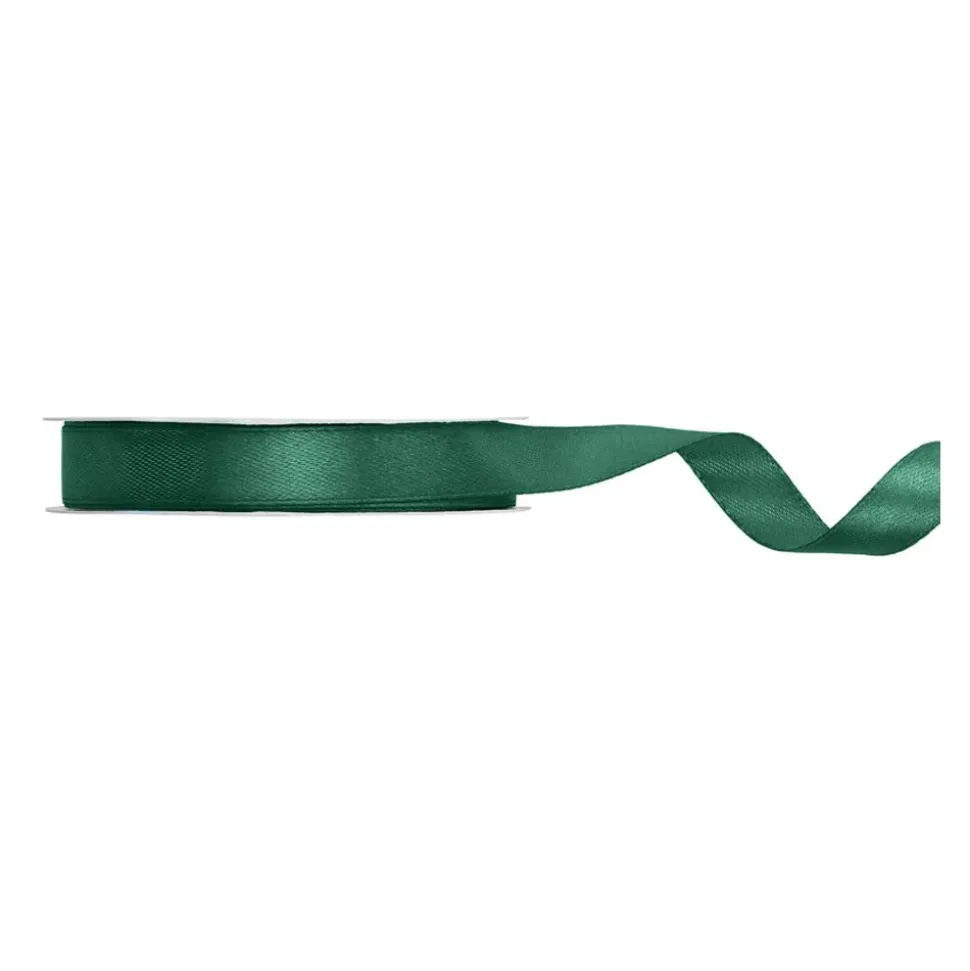 RUBAN SATIN DOUBLE FACE 12MMX25M VERT FORÊT