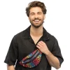 SAC BANANE LÉOPARD ARC-EN-CIEL UV ANNÉE 90 ADULTE