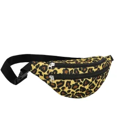 SAC BANANE PEAU LÉOPARD ANIMAL ANNÉE 90 ADULTE