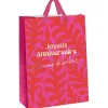 SAC CADEAU CARTON ANNIVERSAIRE 32X6.5X40CM FUCHSIA
