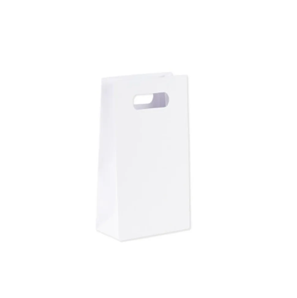 6 SACHETS GOODIES BLANC 10X18X5CM