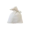 5 SACHETS POLYCOTON EFFET LIN 10X7.5CM IVOIRE
