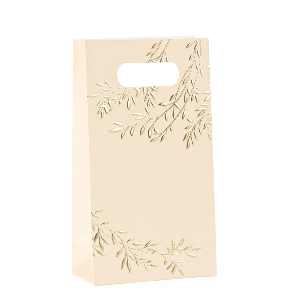 6 SACS GOODIES CARTON BELLA TERRA 10X18X5CM BLUSH