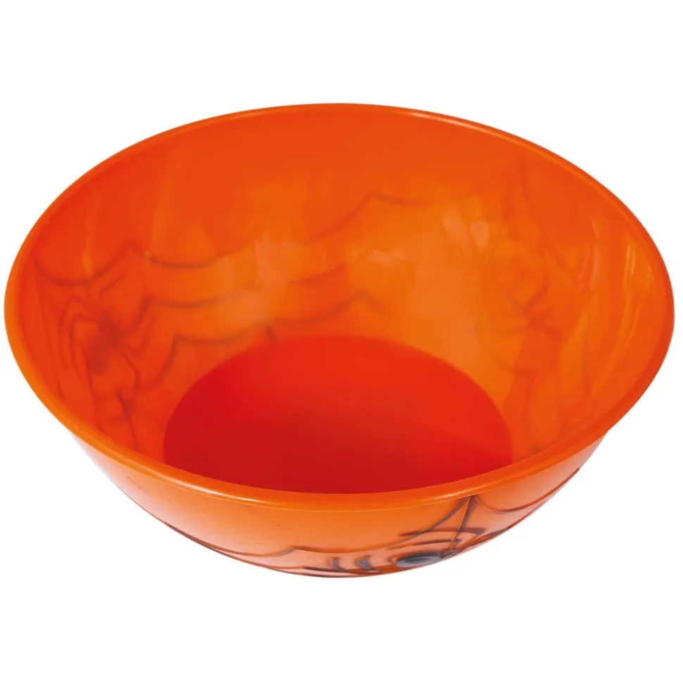 SALADIER RÉUTILISABLE TOILE ARAIGNÉE 27X9CM ORANGE