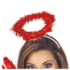 SERRE-TÊTE AURÉOLE ANGE ROUGE BRILLANT FEMME