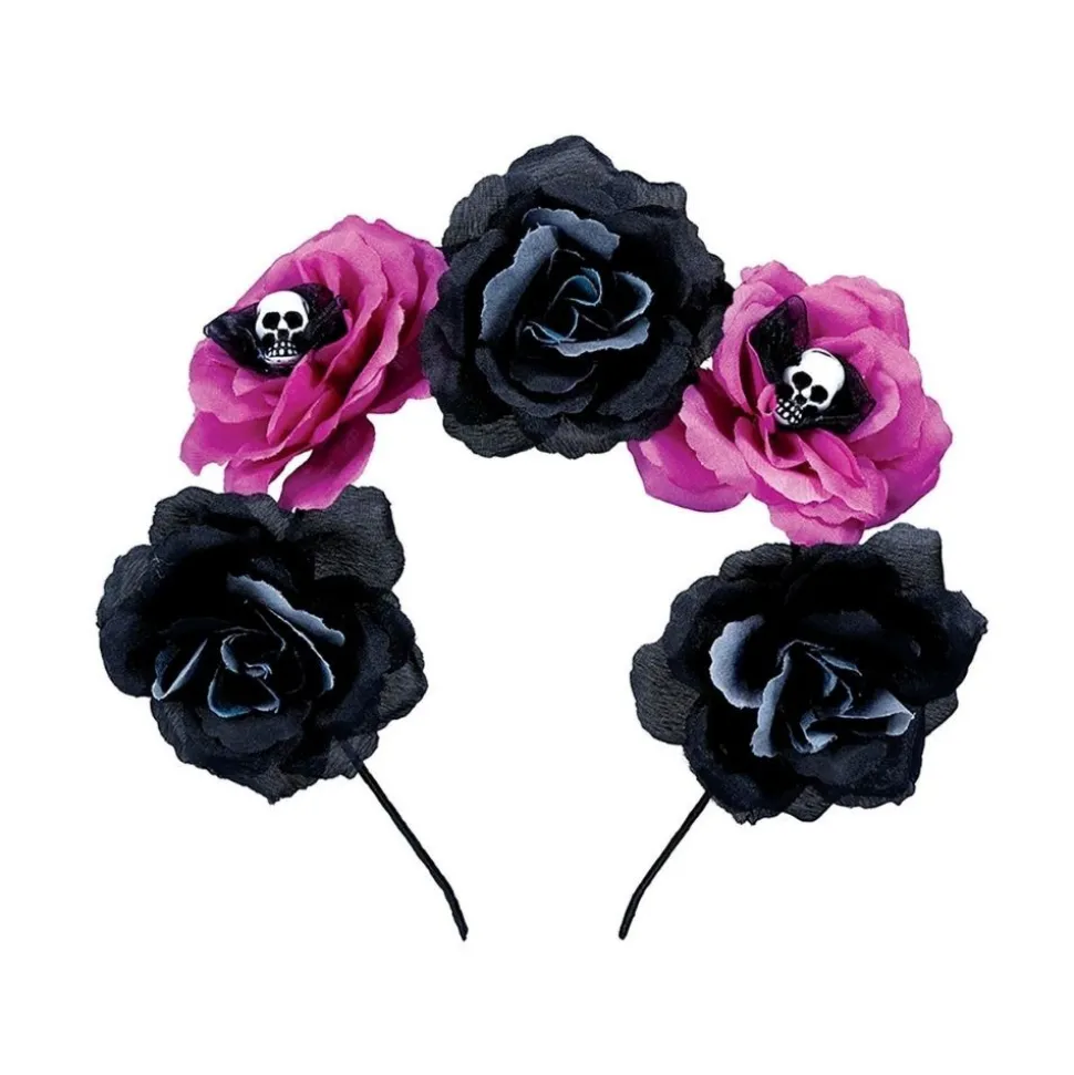 SERRE-TÊTE CATRINA FLEUR ARTIFICIEL CRÂNE FEMME