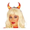 SERRE-TÊTE CORNES DIABLESSE ROUGE LED ADULTE
