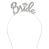 SERRE-TÊTE MÉTAL BRIDE STRASS ARGENT EVJF FEMME