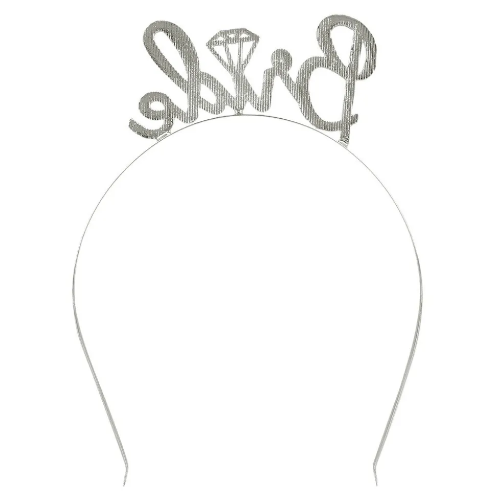 SERRE-TÊTE MÉTAL BRIDE STRASS ARGENT EVJF FEMME
