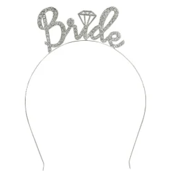SERRE-TÊTE MÉTAL BRIDE STRASS ARGENT EVJF FEMME
