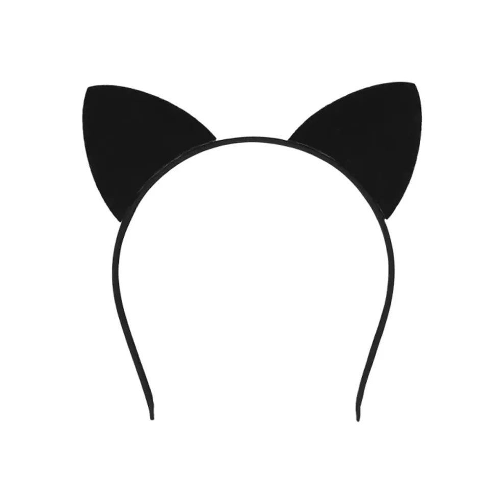 SERRE-TÊTE OREILLES CHAT STRASS ARGENT FEMME