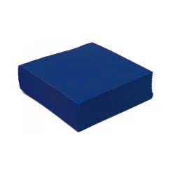 40 SERVIETTES COCKTAIL PAPIER 25CM MARINE