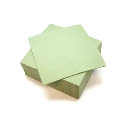 40 SERVIETTES COCKTAIL PAPIER 25CM OLIVE