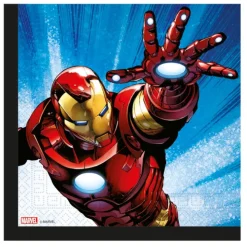 20 SERVIETTES PAPIER AVENGERS EVERGREEN 33CM