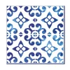 20 SERVIETTES PAPIER CARREAUX DE CIMENT BLEU 33CM