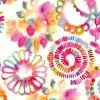 20 SERVIETTES PAPIER CERCLES FANTASTIQUES 33CM