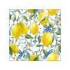 20 SERVIETTES PAPIER CITRONS MÉDITERRANÉENS 33CM