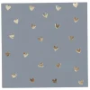20 SERVIETTES PAPIER COCKTAIL PETIT C?'UR 24CM BLEU